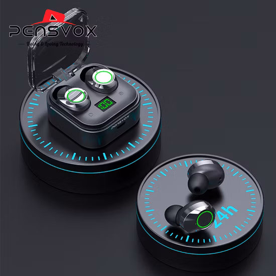 휴대전화용 볼륨 조절 기능이 있는 스테레오 베이스 넥밴드 헤드폰 헤드셋 이어폰